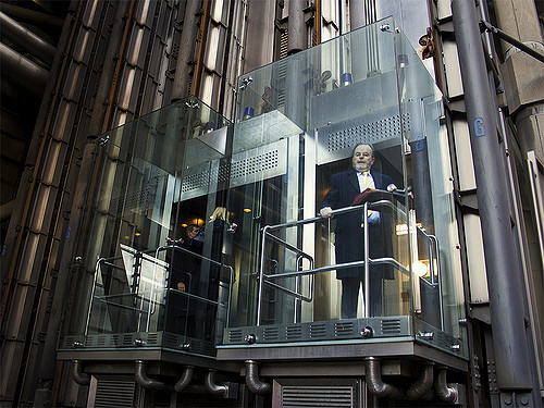 Взгляд на Лондон сквозь панорамный лифт