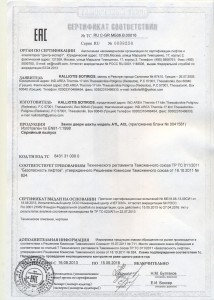 Выдан сертификат № RU С-GR.МБ06.В00016